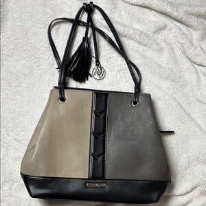Adrienne Vittadini  Black and Gray Women's Bag
